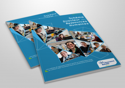 Mise en page de brochure institutionnelle cpam