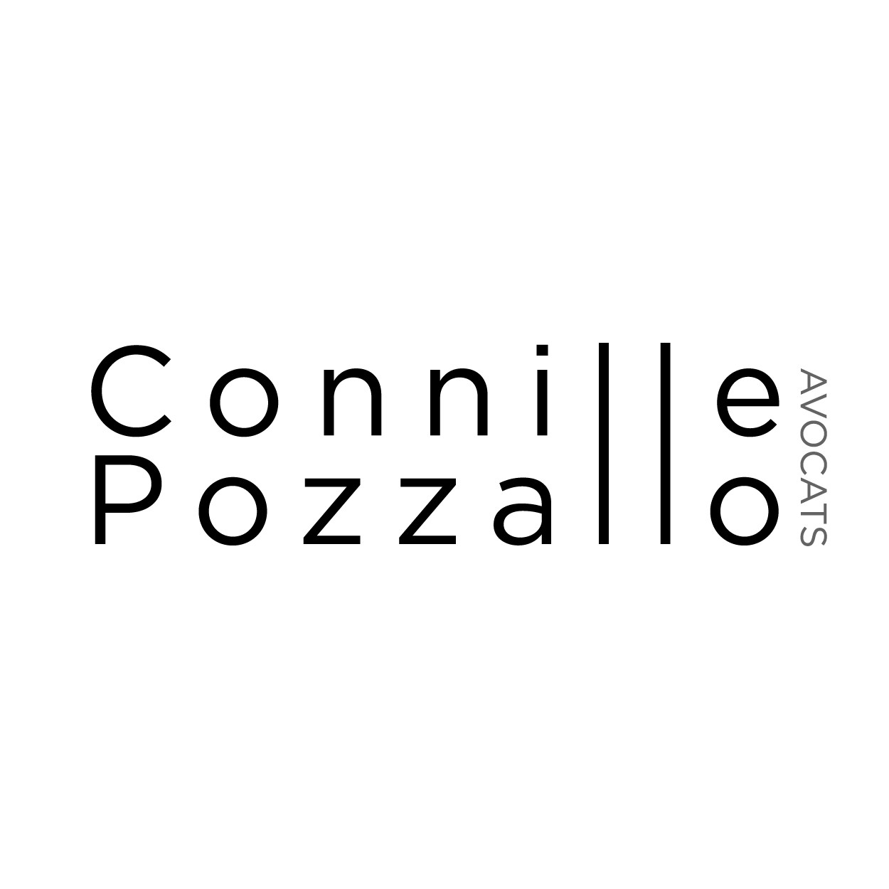 Conception de logo et carte de visite pour le cabinet Connille Pozzalo AVOCATS - Chambery