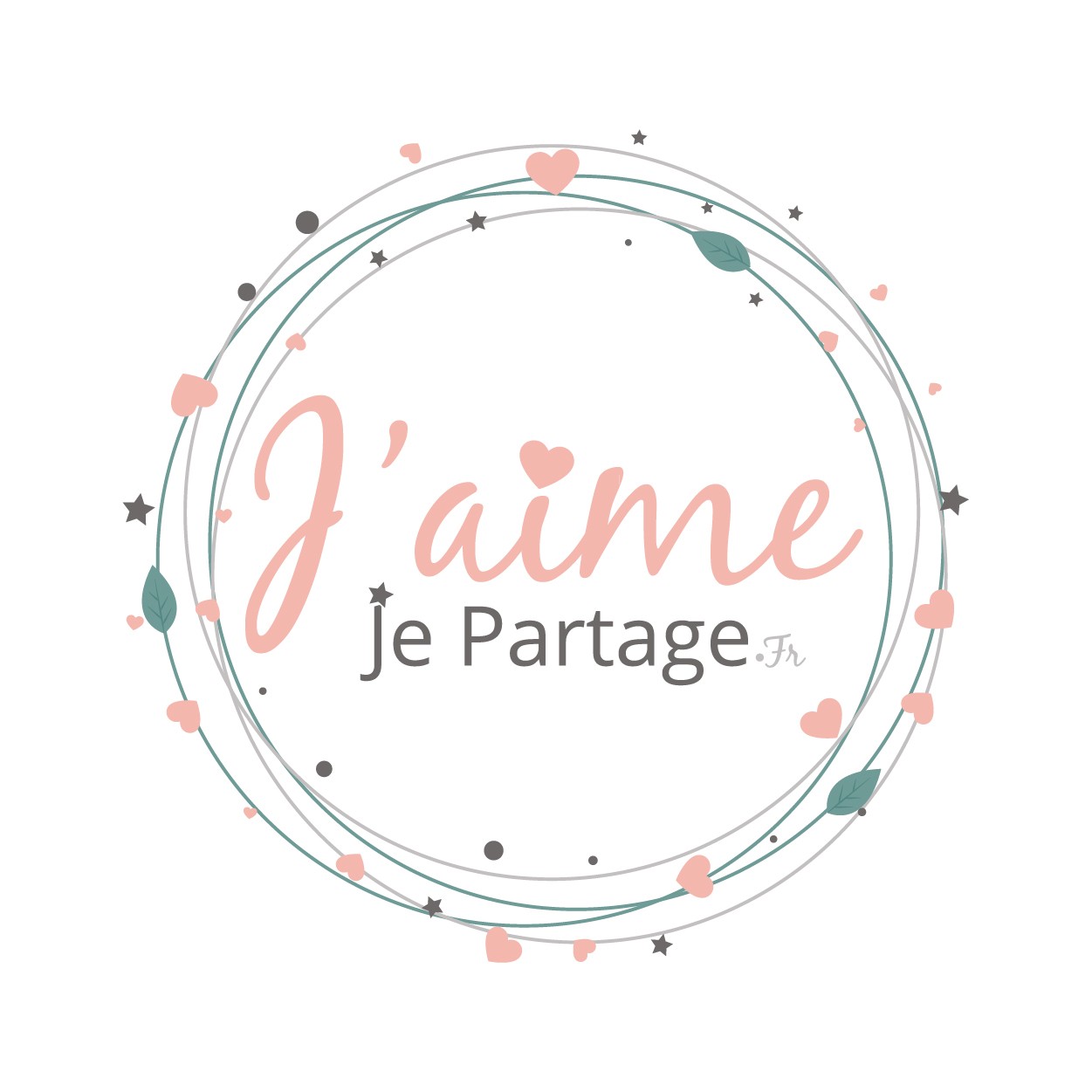 Création de logo et site internet blog J'aime je partage