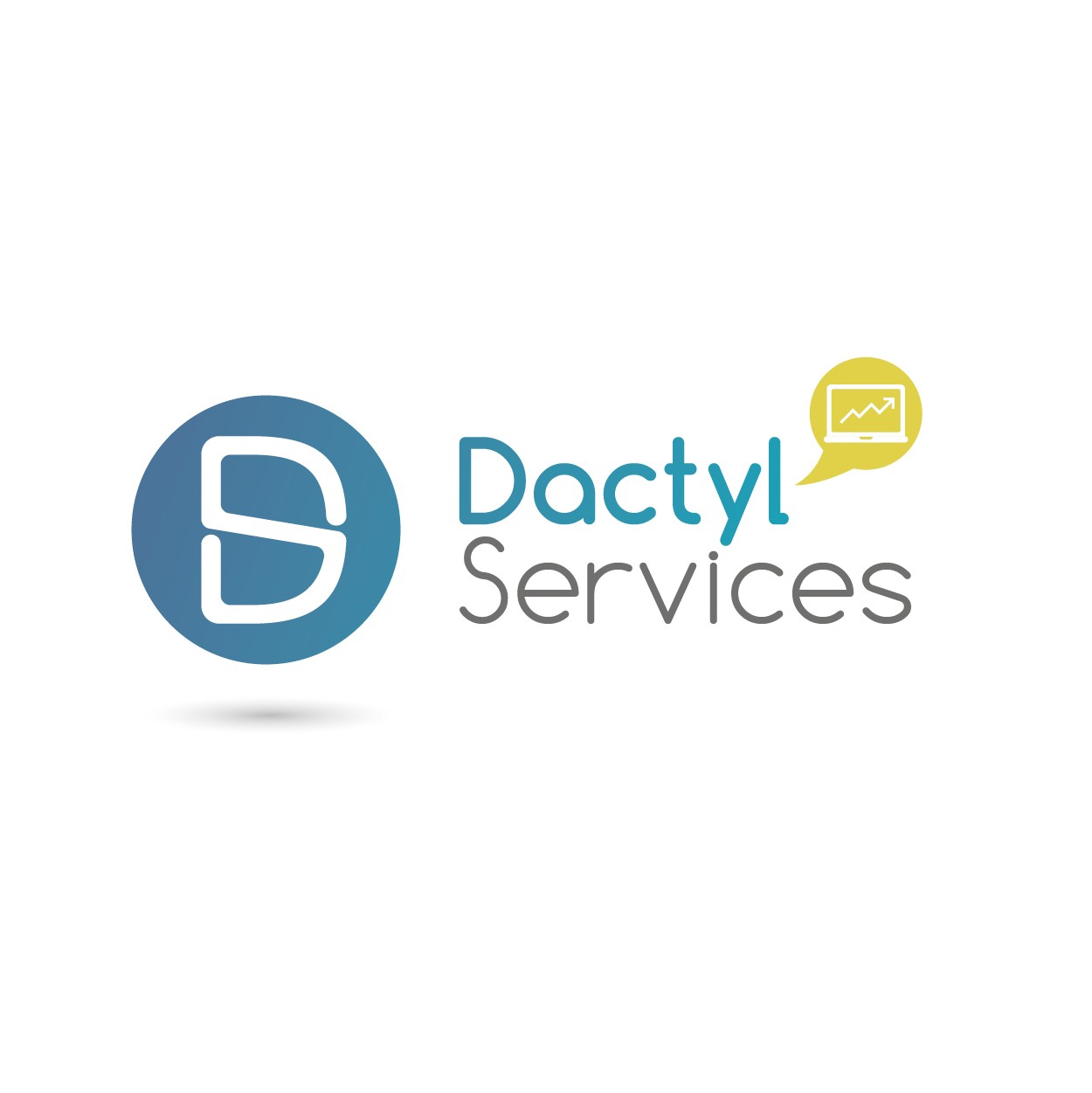 Creation de logo pour societe de comptable Dactyl service - Annecy