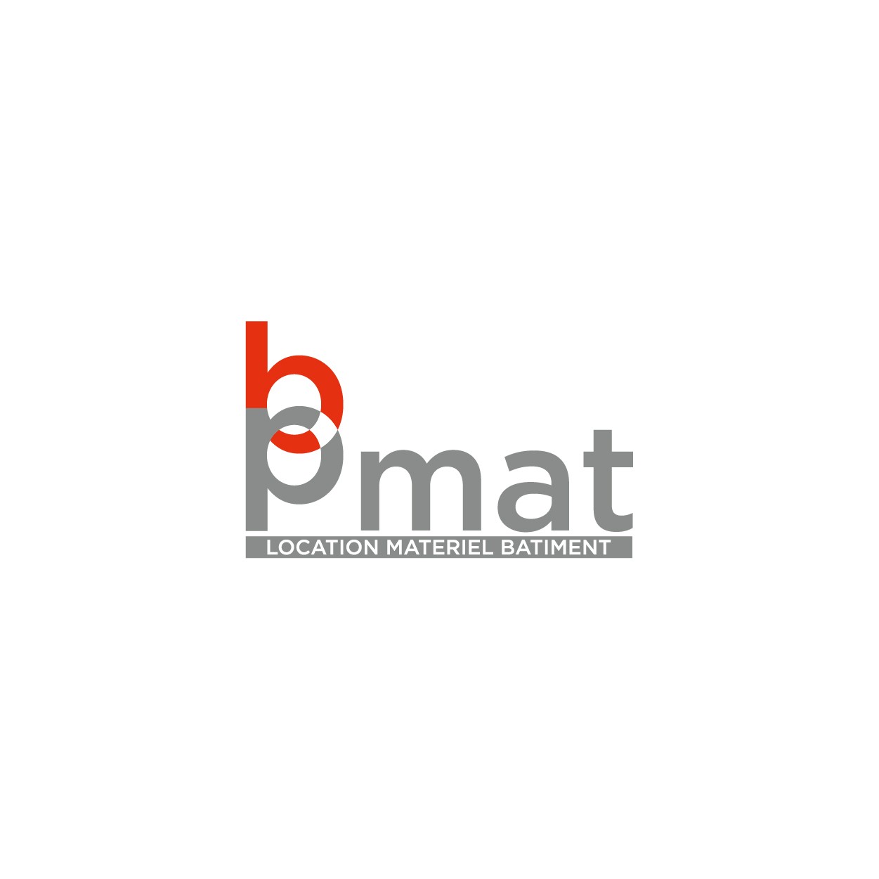 Creation logo et support de communication pour entreprise de location BP mat - Savoie