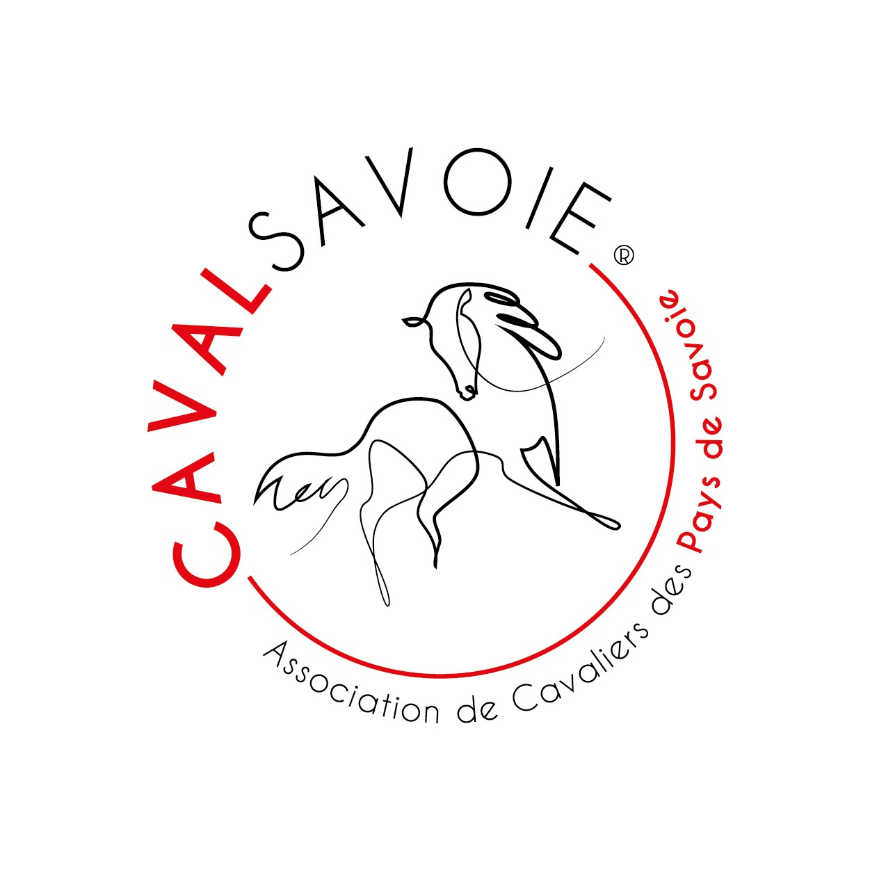 Création de logo pour association équestre CAVAL Savoie