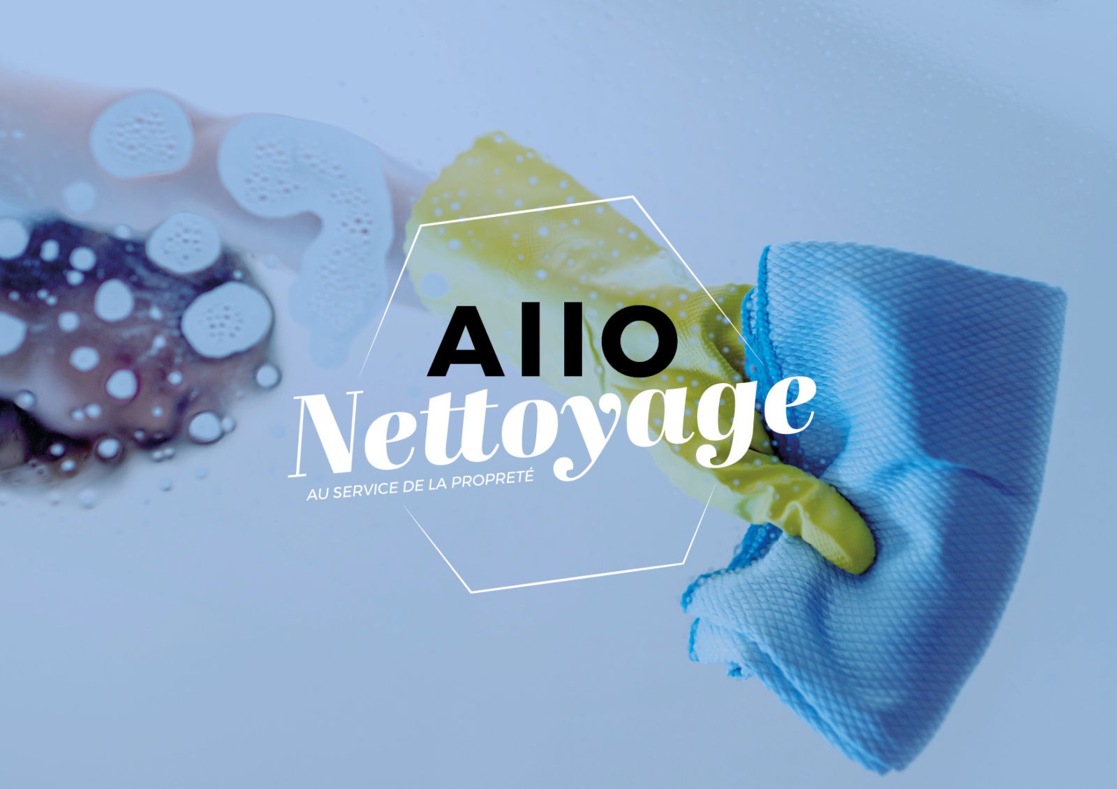 Refonte de logo, site internet et support de communication | Allo Nettoyage | Savoie