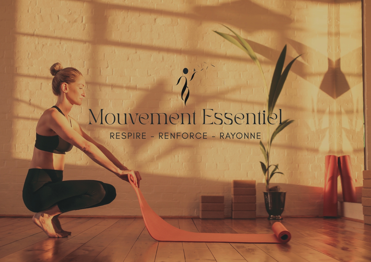 Charte graphique, carte de visite et refonte de site pour Mouvement Essentiel – Pilates à Annecy & Genève